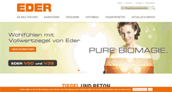 Desktop Screenshot of eder.co.at